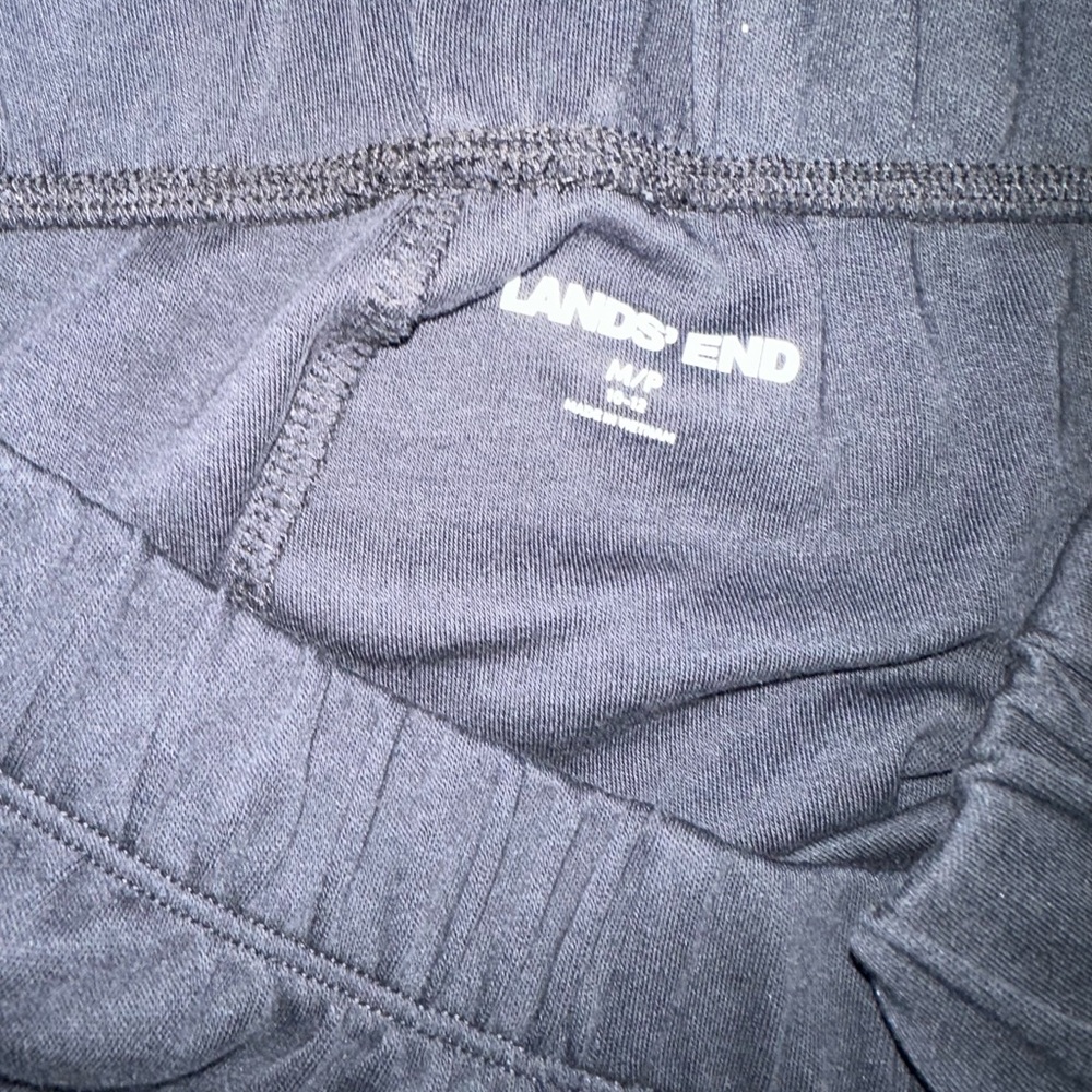Lands' End Petite Sport Knit Black Straight Leg Pant - NWOT Sz. M-Petite - Picture 9 of 10